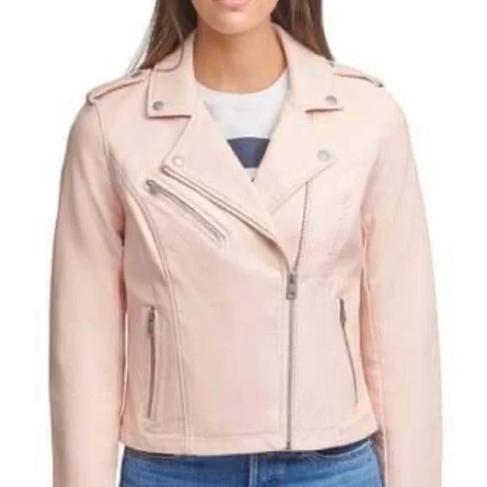 Levi's Light Pink Moto Jacket